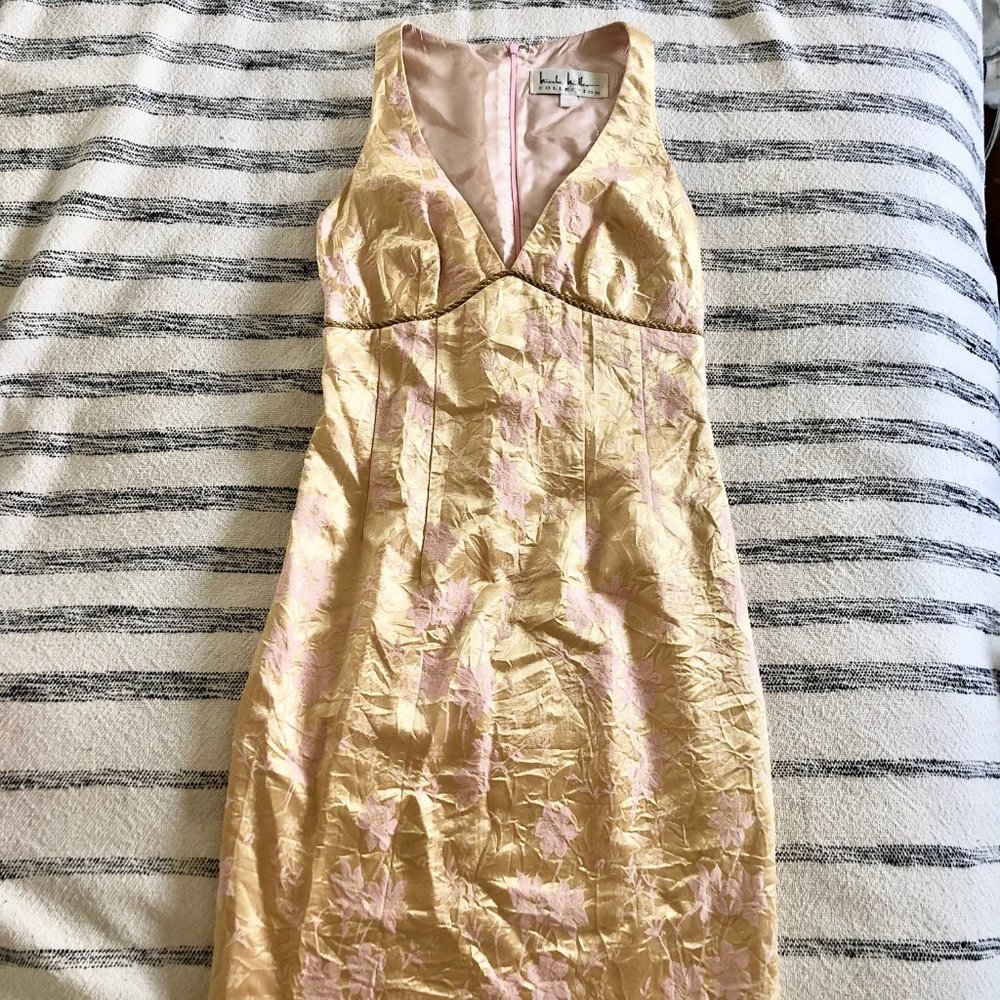Nicole Miller Gold Dress